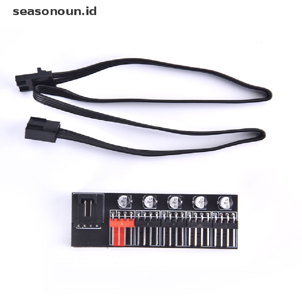 (seasonoun) Hub Splitter 5 Port Untuk Kipas Pendingin PWM 4 Pin