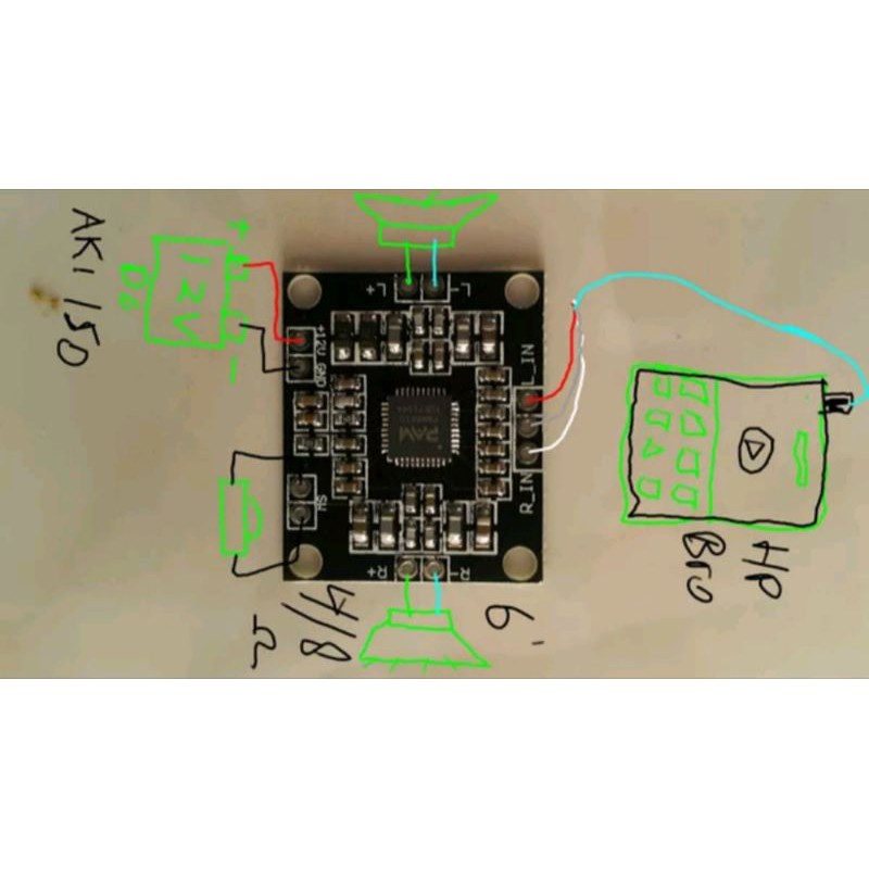 pam8610 class D stereo power amplifier mini 15W x2 Power Ampli mini Stereo Pam 8610 Power Amp mini