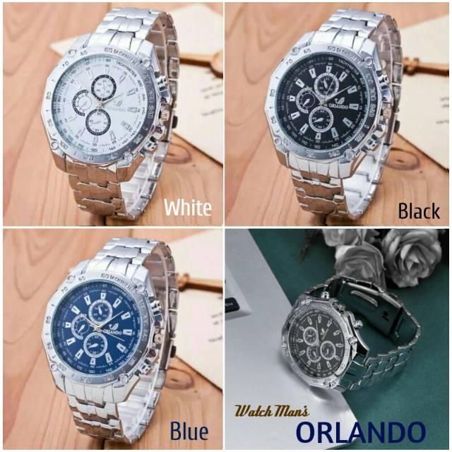 Jam Tangan Pria Orlando Stainless Steel