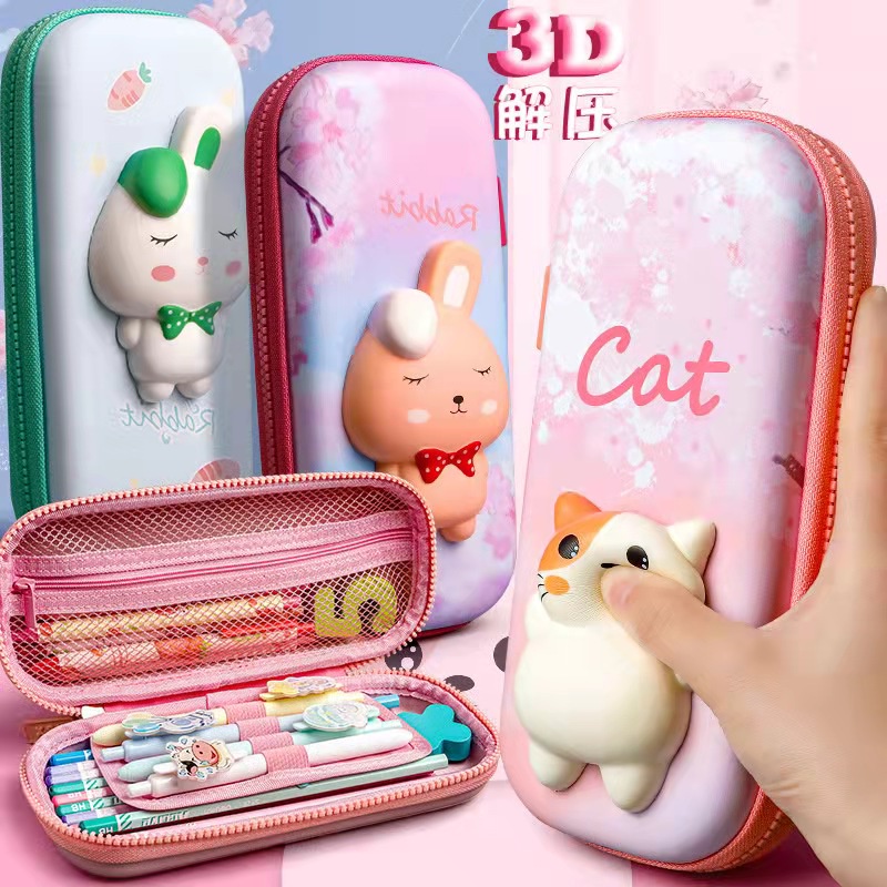 KOTAK PENSIL SQUISHY / TEMPAT ALAT TULIS BONEKA SQUISHY / SQUISHY / TEMPAT PERALATAN SEKOLAH