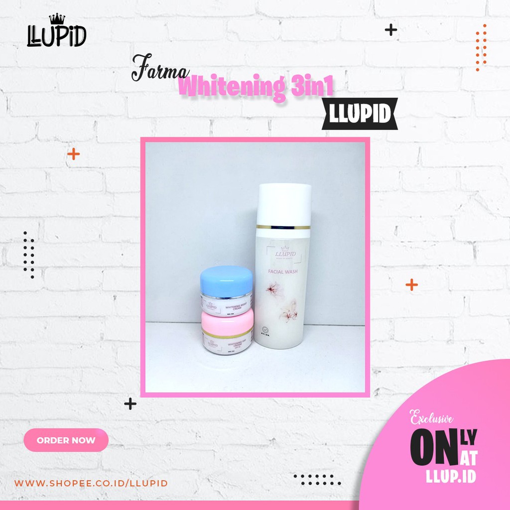 Paket 3in1 Whitening For Sensitive LLUPID Spf 35 Original