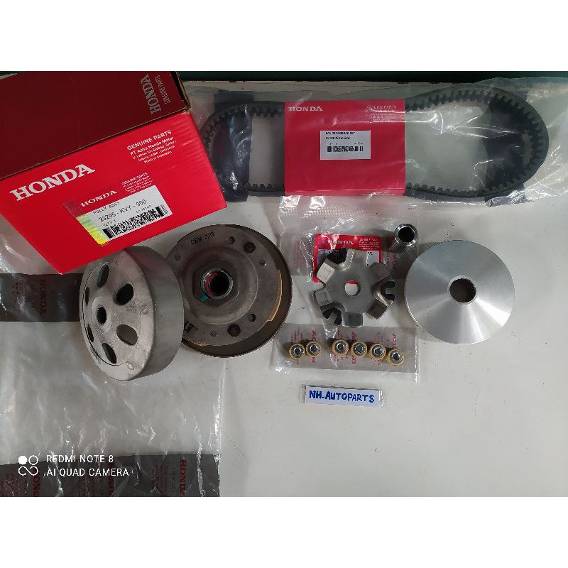 Paket komplit CVT (KVY) Honda Beat kabu/Scoopy karbu/sepacey karbu kualitas ori
