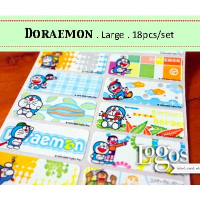 

Doraemon LARGE Label nama waterproof. Sticker karakter nobita- j