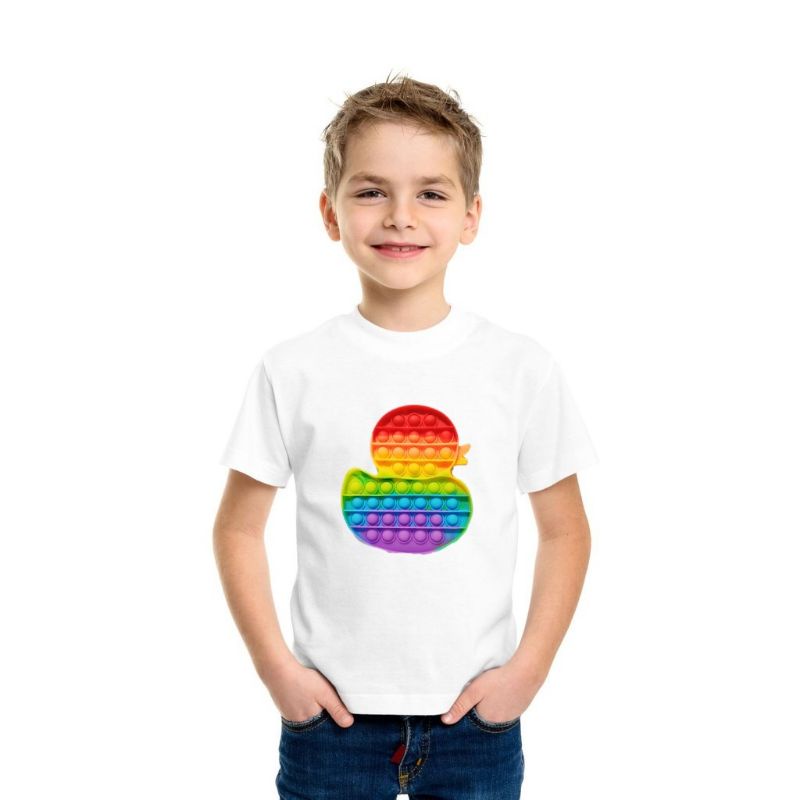 kaos anak pop it lucu bebek