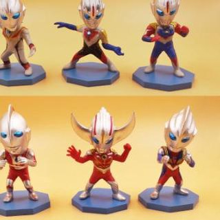 BiG PROMO Mainan  Ultraman  Action Figure Set Isi 6 Cake 