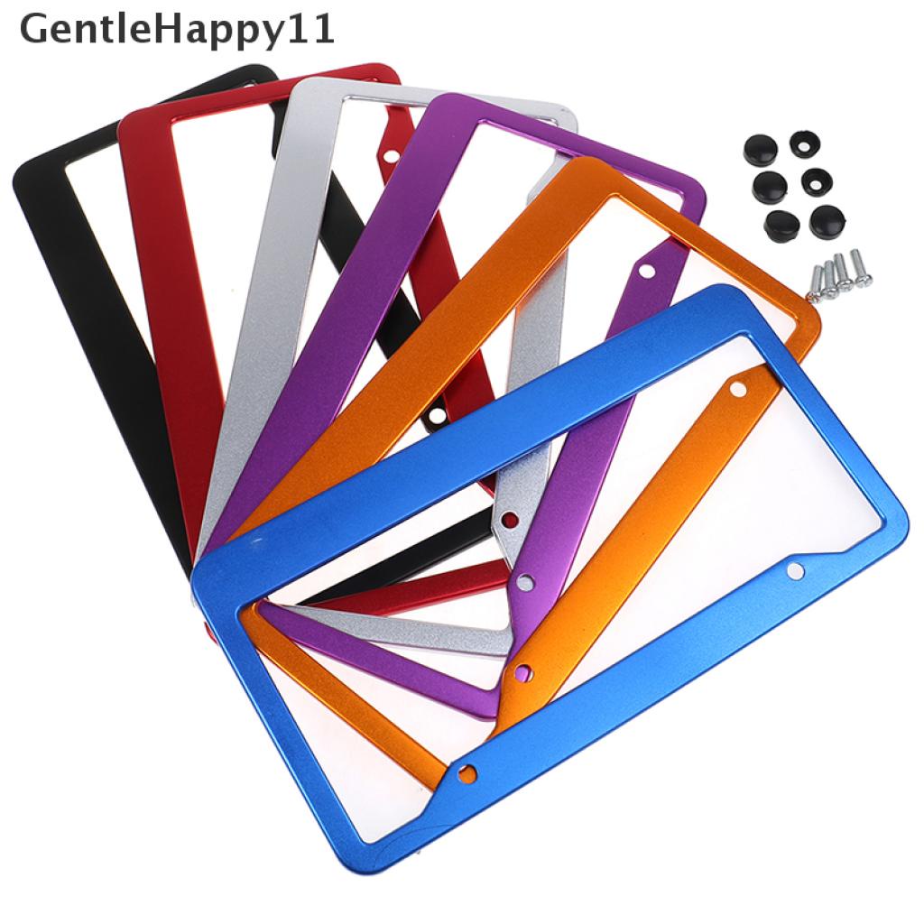 Gentlehappy 1Pc Universal US Auto Car Alumunium Plat Frame Cover Aksesoris Mobil