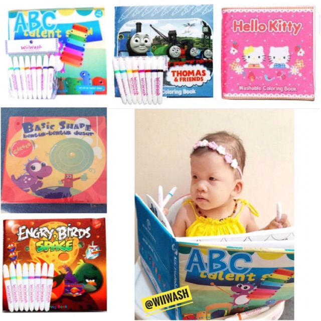 

Washable Coloring Book (Buku Gambar)