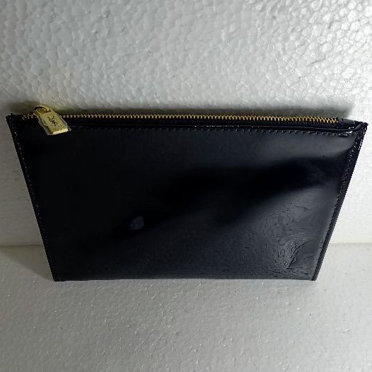 OriginaL Pouch Medium Flat YSL Beaute Vinyl Black Murah