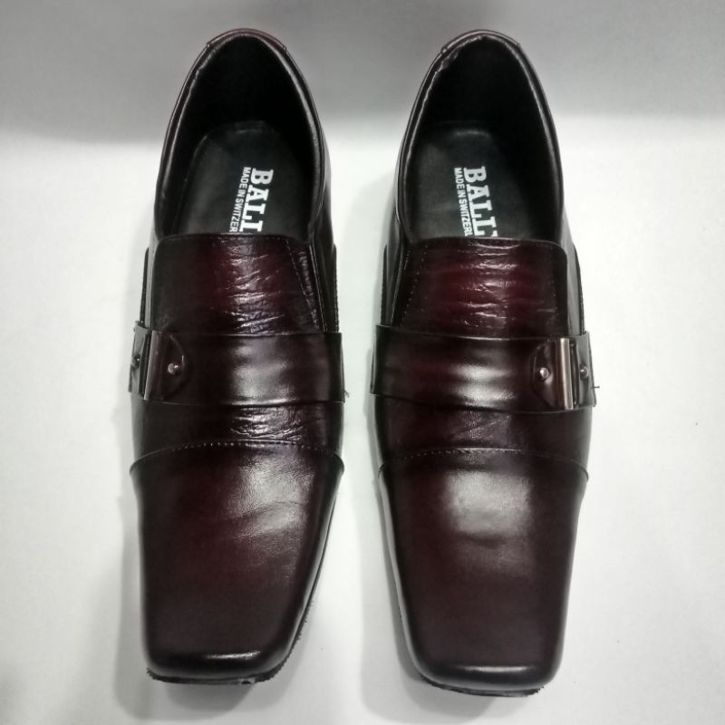 PANTOFEL FORMAL PRIA / BALLY / KULIT ASLI