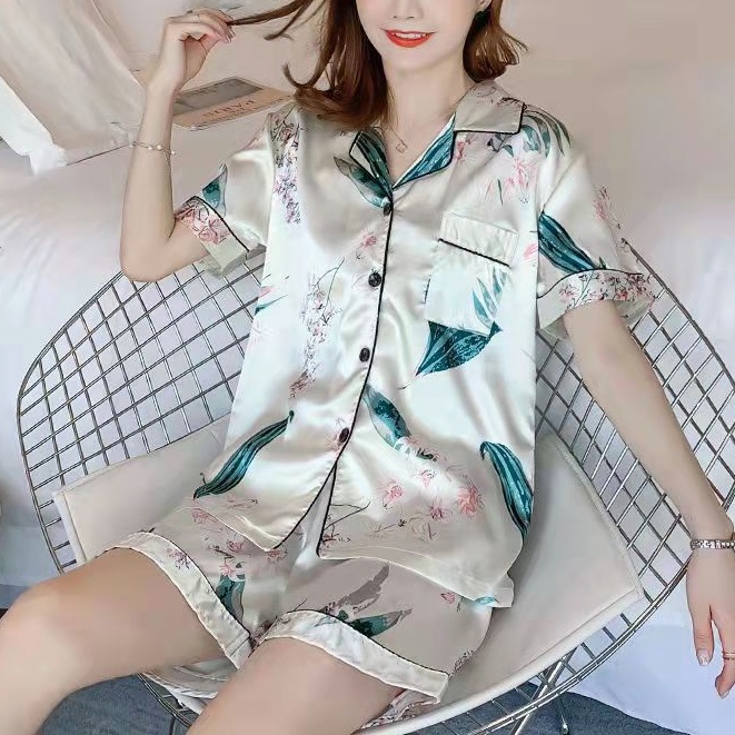 [COD] baju tidur wanita satin premium pendek