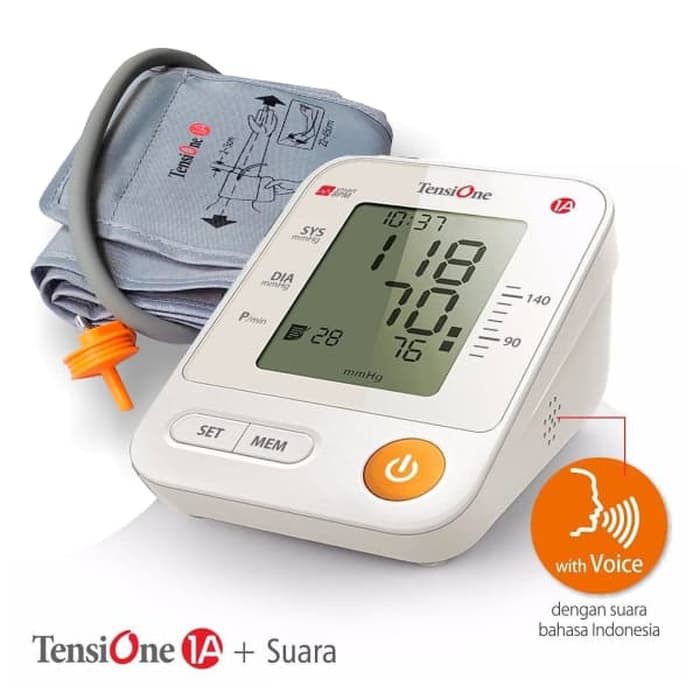 Original TENSIMETER DIGITAL DENGAN SUARA TensiOne 1A OneMed Exp Baru