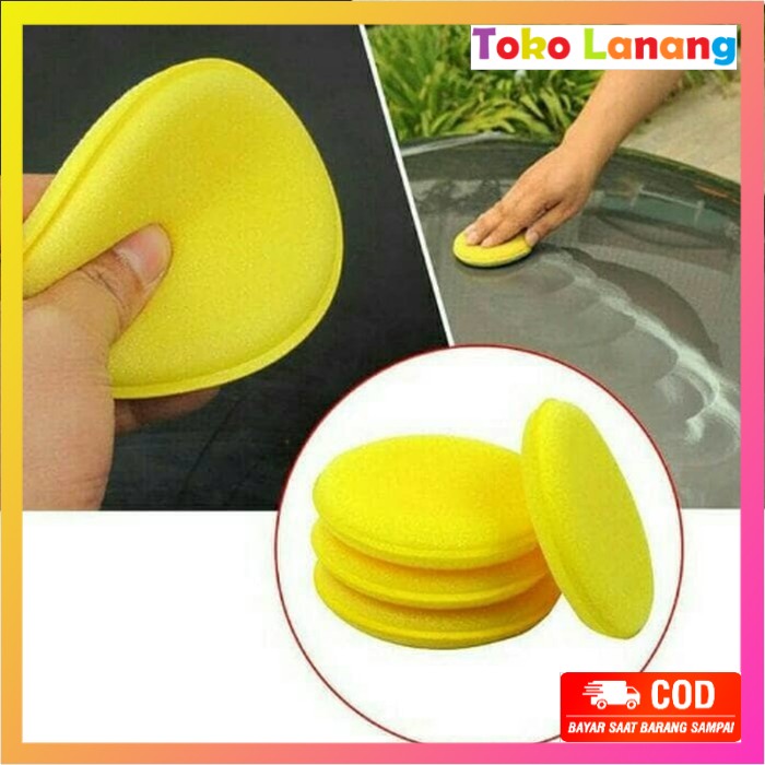 TWL- PAD APLICATOR SPON BUSA POLES MOBIL MOTOR Wax Polish Foam Sponge