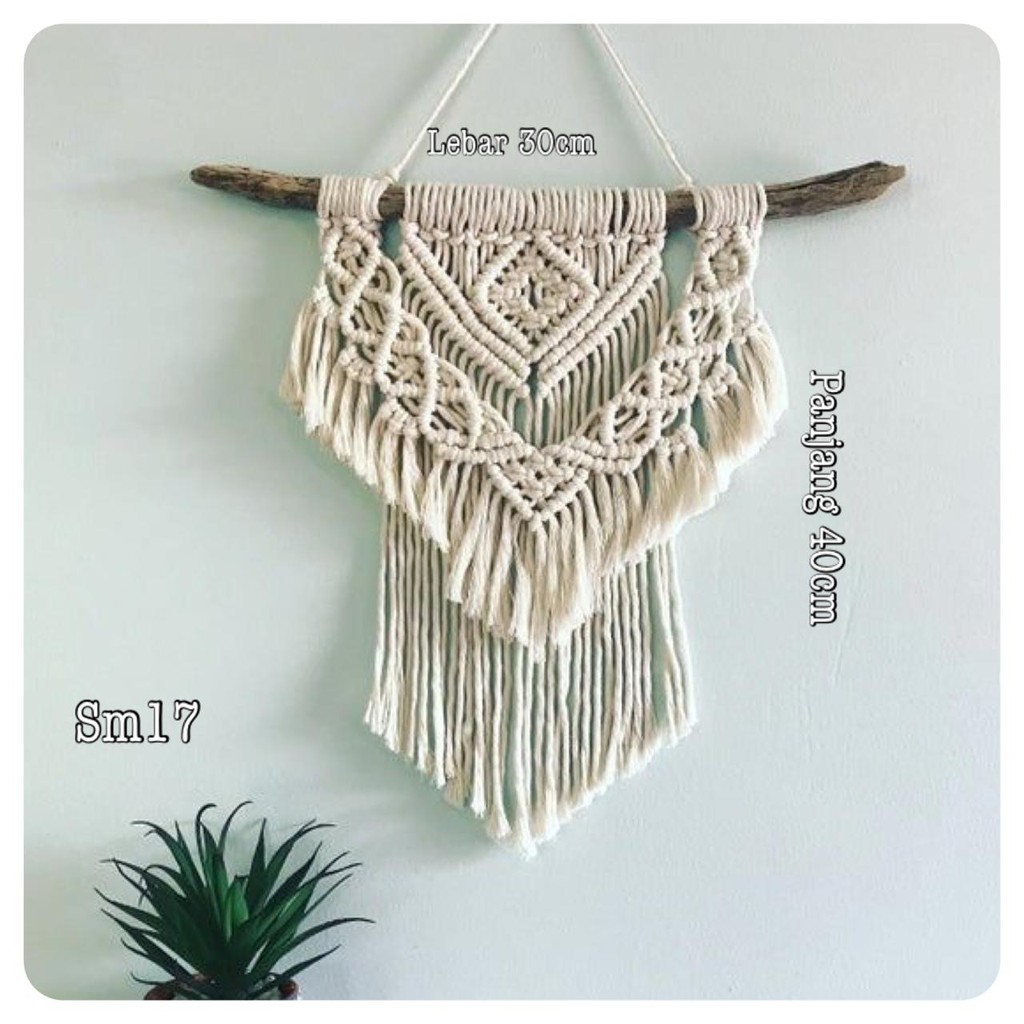 READY macrame hiasan dinding rajut sm17