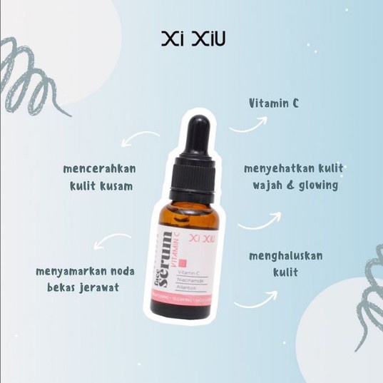 XI XIU Face Serum Vitamin C Anti Acne Whitening Gold 20 ml Vit C XiXiu Serum Xixiu Face Serum