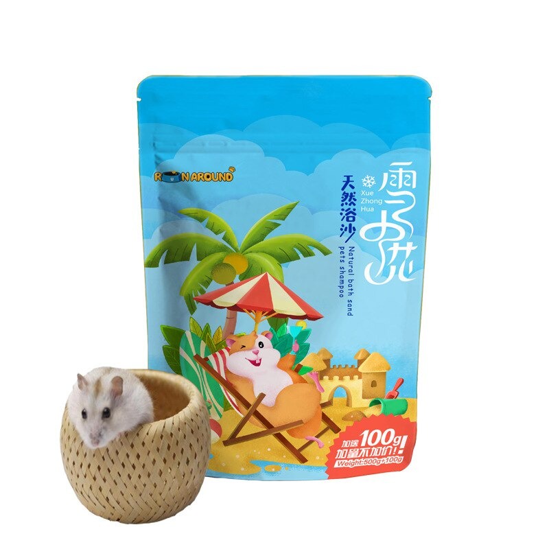 PASIR WANGI HAMSTER - Pasir Mandi Hamster Pet Sand Bathing Sweet Original 600gr Hewan Peliharaan FEFARM