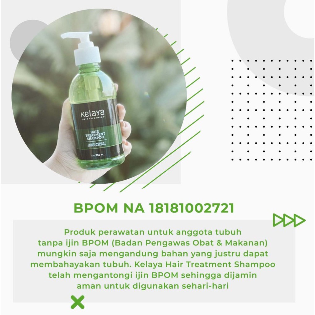 [ 100% Original ] Sampoo Kelaya Hair Treatment Perawatan Kecantikan Rambut Kering Rontok-3