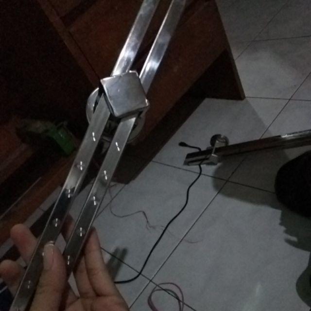 Set Handle Pintu 45cm Dan Kunci Pelor - Paket Handle Pintu Rumah Minimalis
