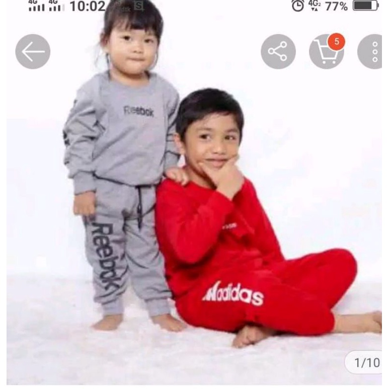 Baju/kaos anak(COD) setelan joger anak 1-6tahun (S,M,L,XL,XXL,3XL)