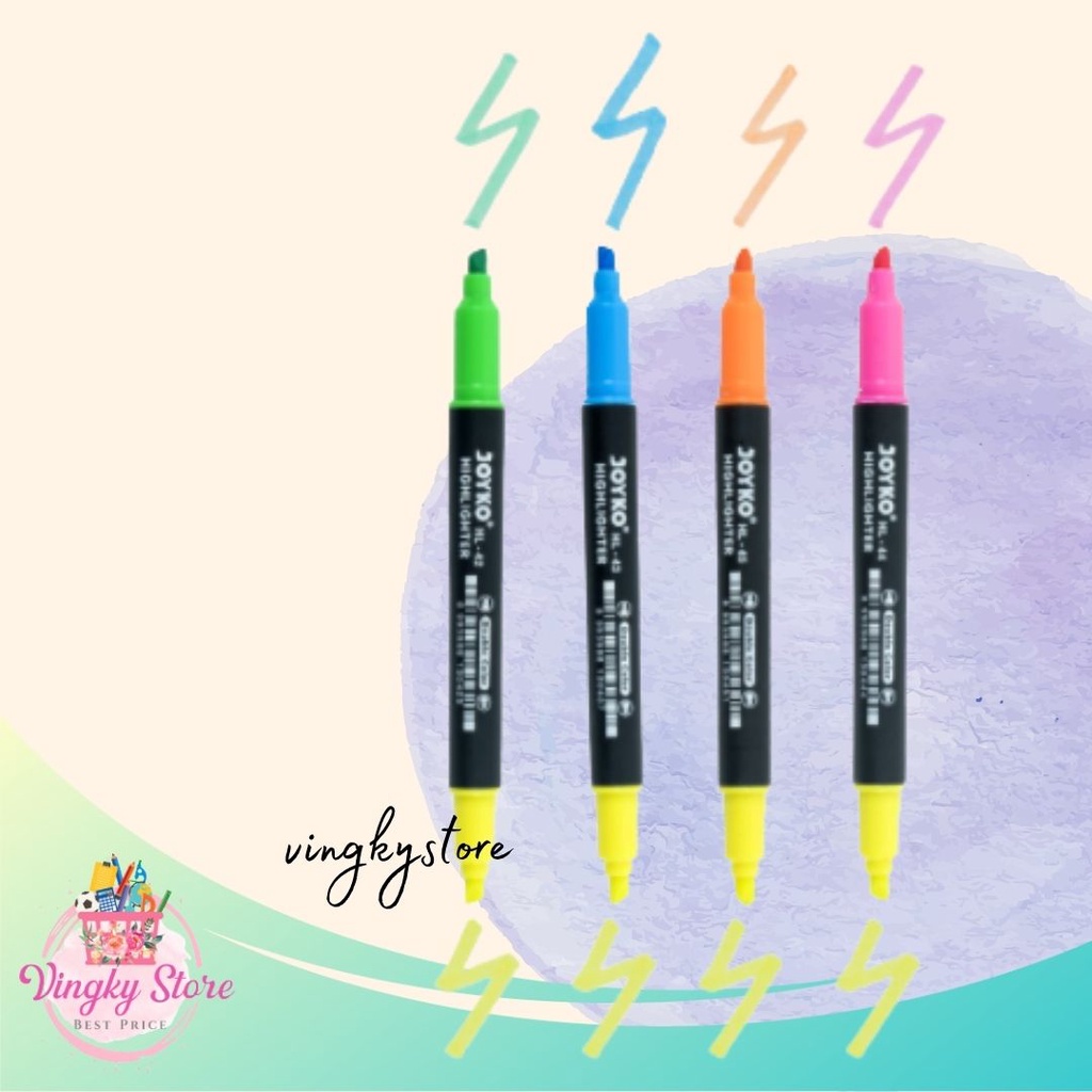 

Highlighter Double Color Joyko ( 1pc )