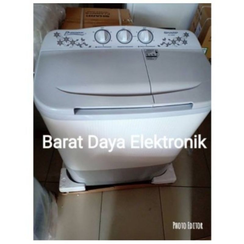 Mesin Cuci Sharp 2 Tabung EST80MW Mesin Cuci 2 Tabung Puremagic