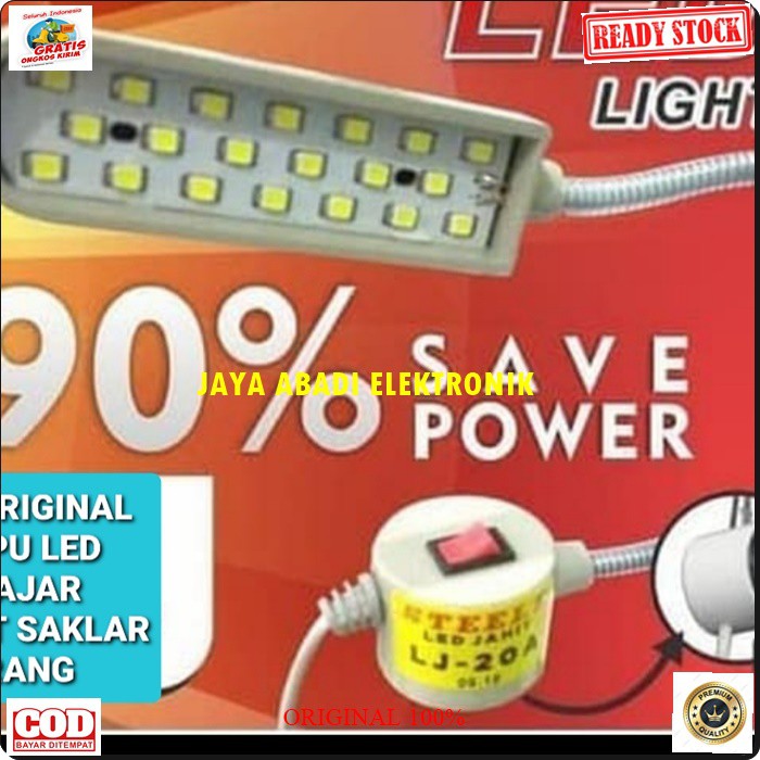 G11 original lampu belajar lampu baca magnet led light power terang saklar mesin fleksibel belalai lentur lamp emergency bohlam penerangan hias Senter gantung sorot dinding besi  Lampu Mesin LED 20 Titik Model Belalai Magnet  Tipe : Belalai / Pipa Fleksib