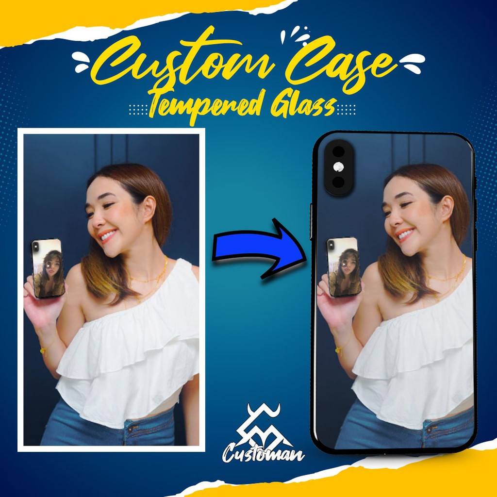 Hardcase Custom (bisa pakai foto sendiri) case foto tempered glass sublim all type glossy