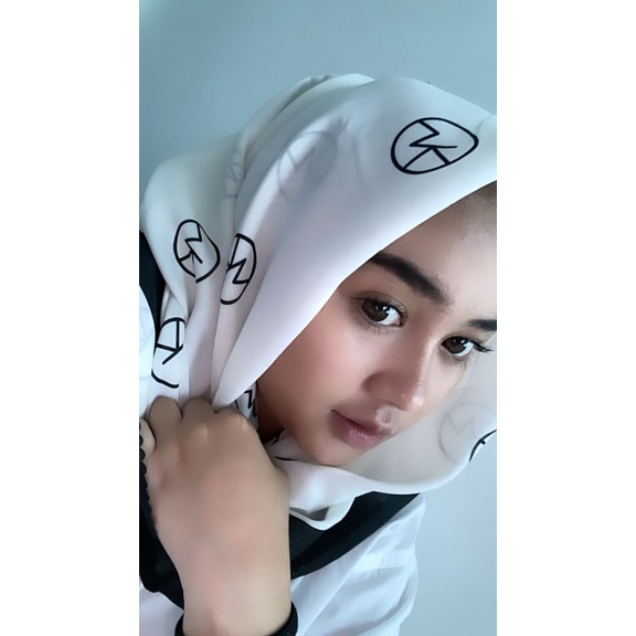 DISKON Jilbab Voal Motif Premium Square Lasercut Edition , Hijab Segi empat Motif ,Grosir Murah!!!-M 505