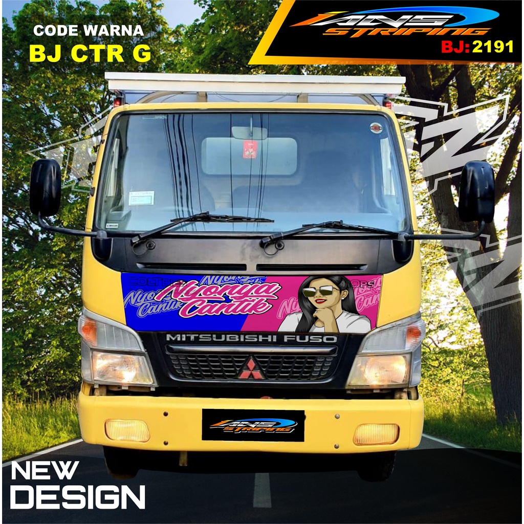 STICKER KAP DEPAN TRUK FUSO / STIKER KABIN TRUK RAGASA,UMPLUNG / STIKER KAP CUP DEPAN TRUK DINA,FUSO