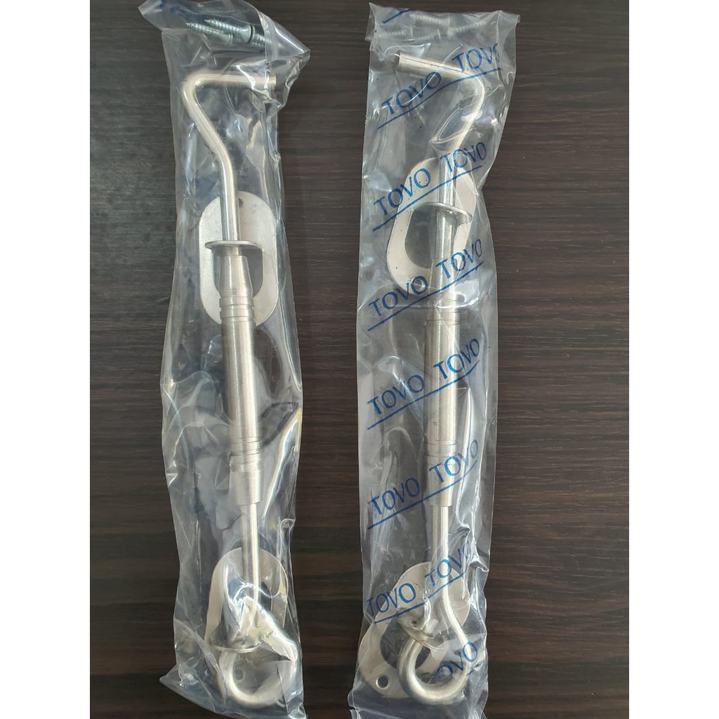 TOVO Hak angin Penahan Pengait engsel jendela 8 inch stainless