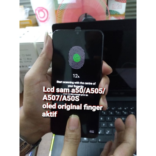 LCD TOUCHSCREEN SAMSUNG GALAXY A50/A505/A50S OLED ORIGINAL FINGER AKTIF