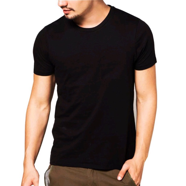 Jual Baju Kaos Polos Hitam Putih Premium No Brand Shopee Indonesia 6470