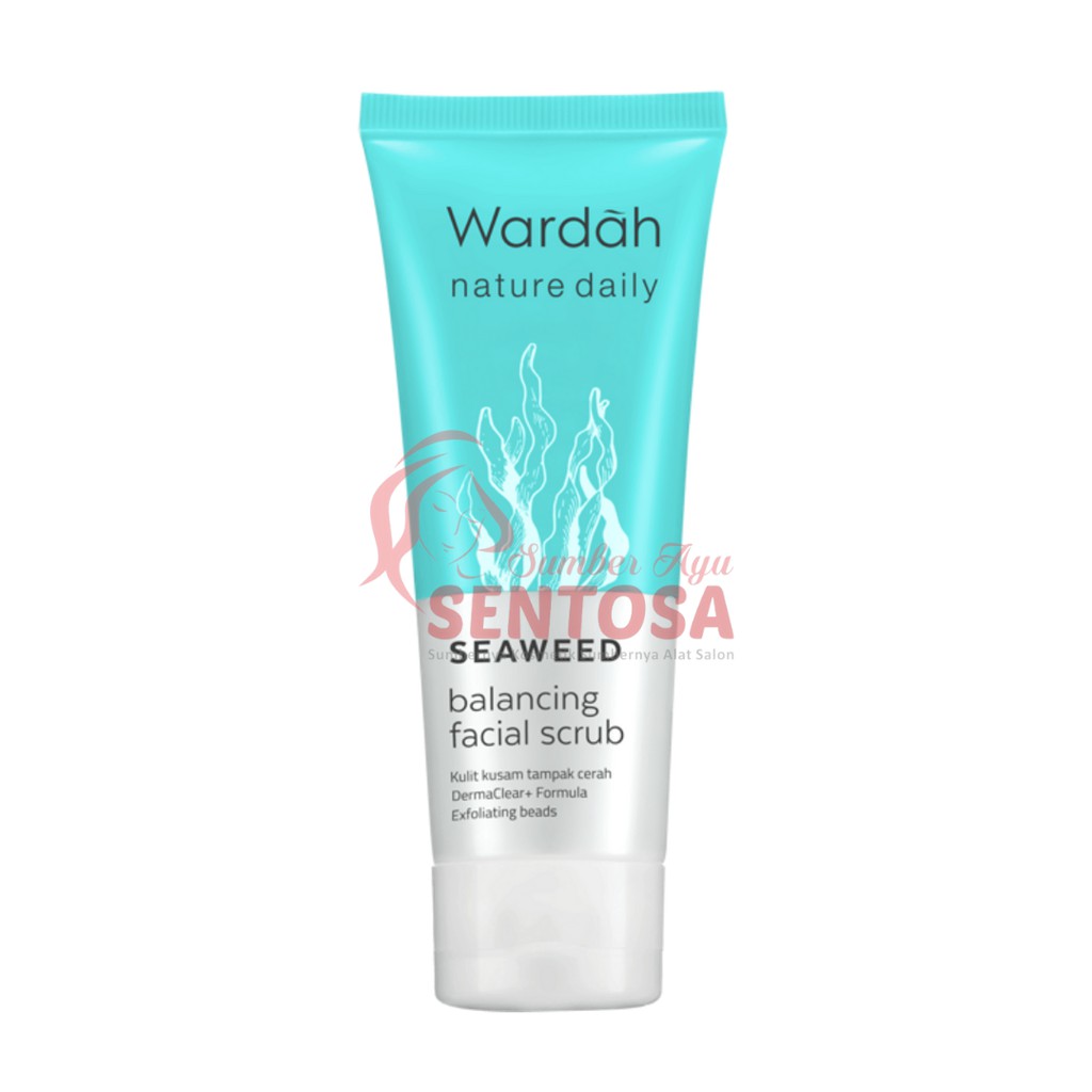 WARDAH NATURE DAILY SEAWEED BALANCING FACIAL SCRUB 60ML