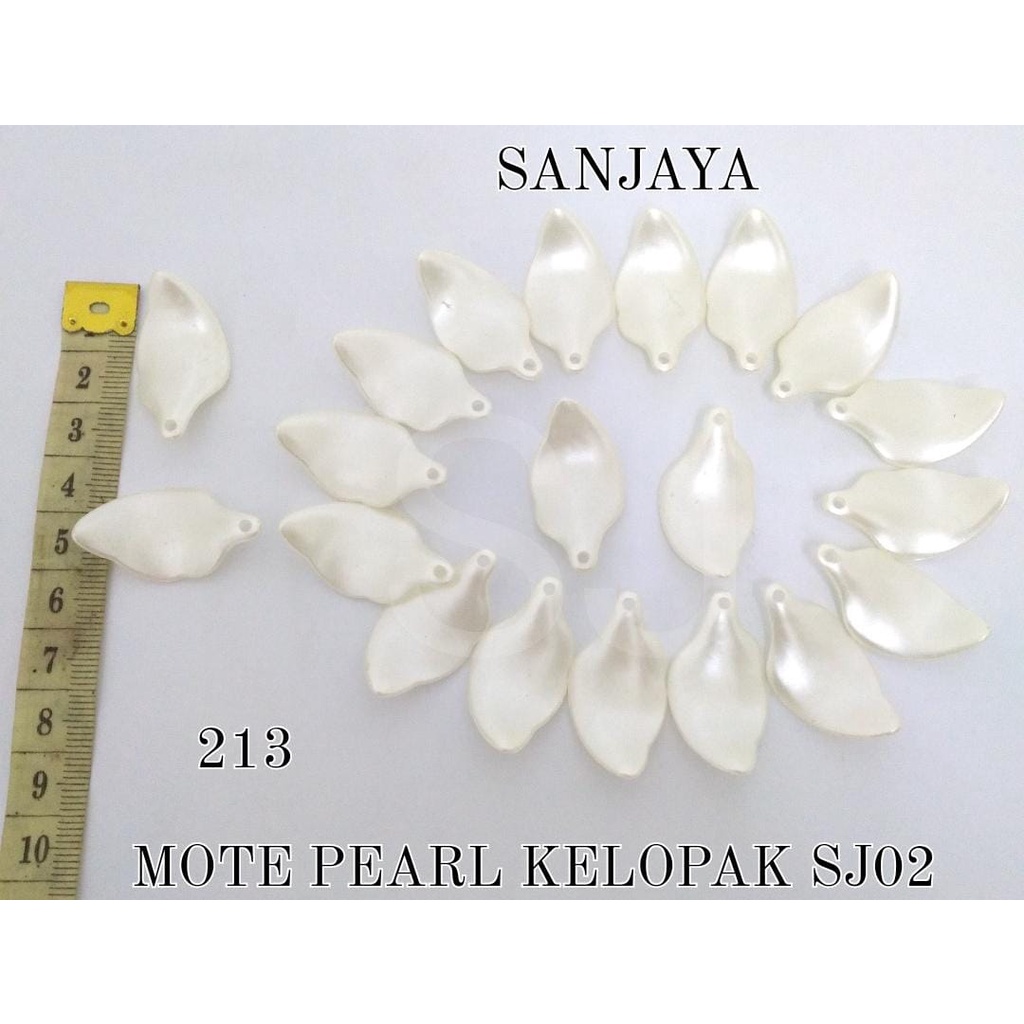 MOTE PEARL / MANIK KELOPAK DAUN AKRILIK / MANIK PEARL KELOPAK DAUN / MOTE PEARL KELOPAK 213