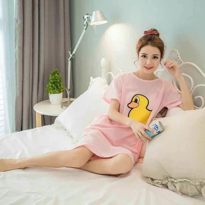 Baju Atasan Wanita Daster Wanita Daster Big Duck Pink Tabls.617