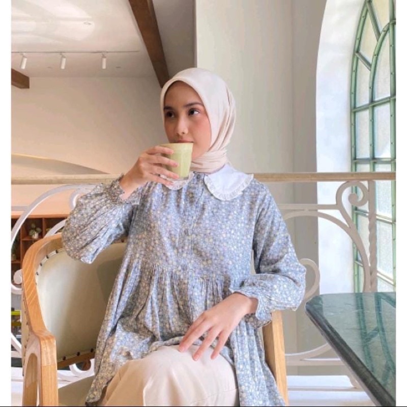 LUCY BLOUSE - SAGE VANILLA HIJAB