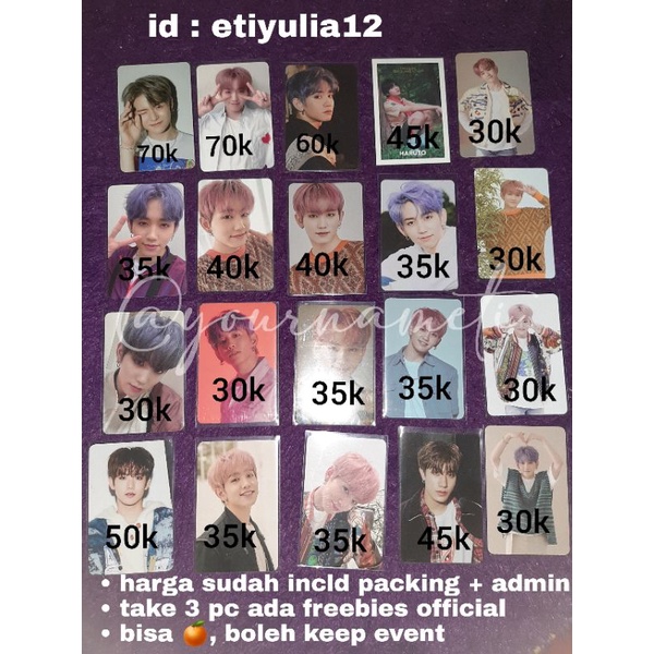 ( Baca desc ) Photocard Mashiho seragam, yoshi wink