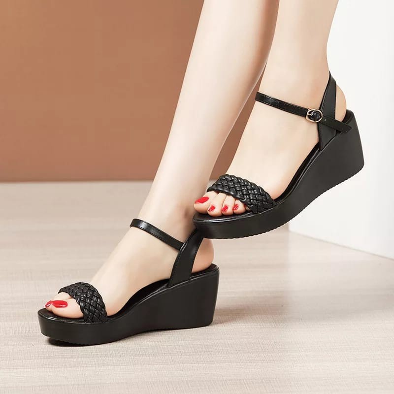 Sandal Wanita Zora Sandal Wedges Wanita Marcello Terbaru 2021