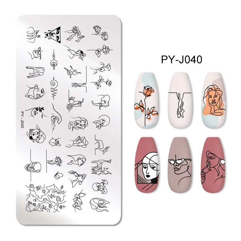 Plat Stempel Kuku Bahan Stainless Steel Untuk Nail Art