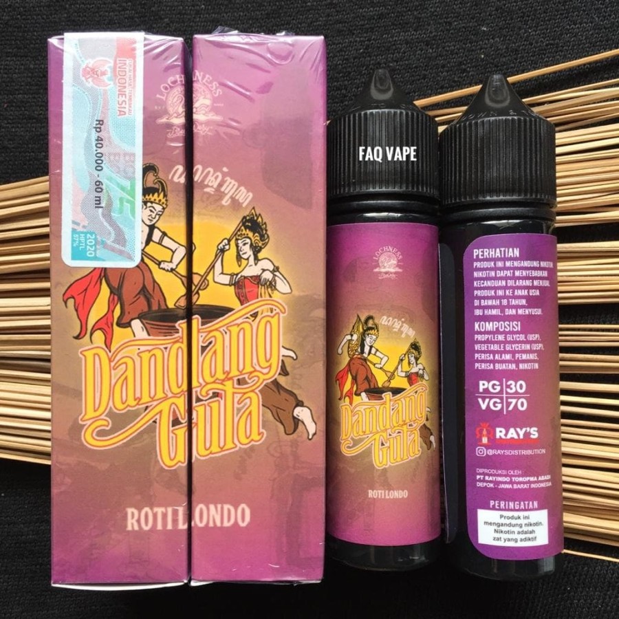 Dandang Gula Roti Londo 60ML 3&amp;6&amp;9MG by Fatrio x Ray Vapor Bercukai