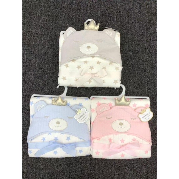 BABY K2 - Blanket Hoodie Baby Motif Bear