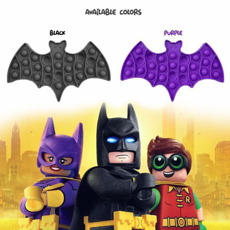 (SANGAT LANGKA EDISI SUPER HEROES) Mainan Anak Fidget Pop It Batman POPIT BATMAN Ready Stock