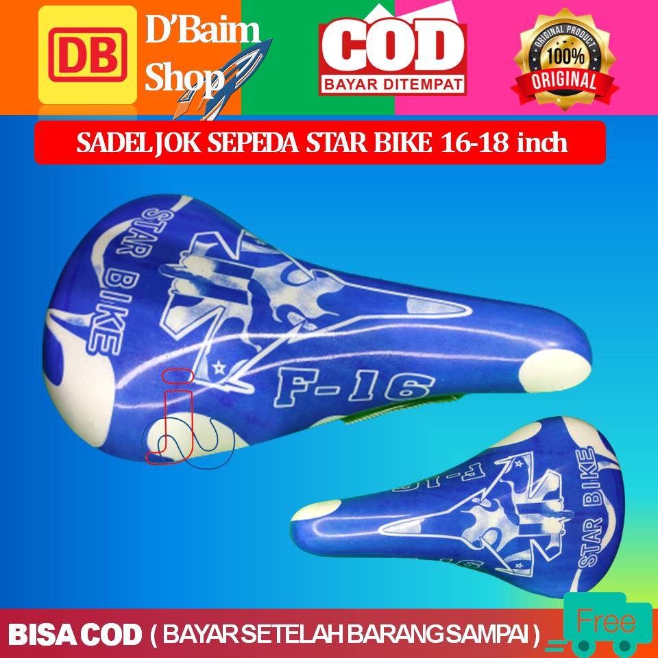 Sadel Sepeda Anak Star Bike Untuk Ring 16 dan 18 inch Sadel Sepeda Paling murah