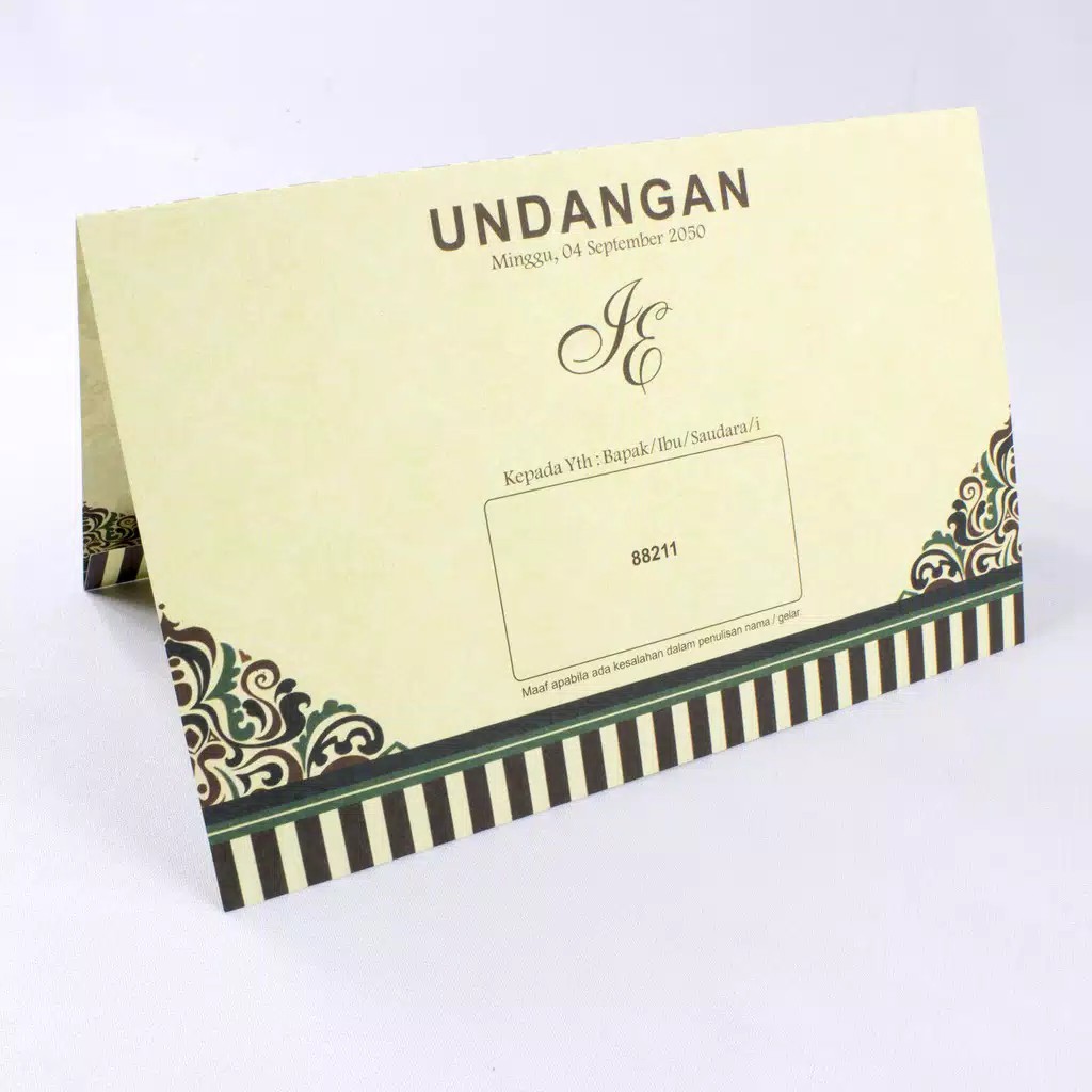 Undangan Pernikahan Murah / erba 88211