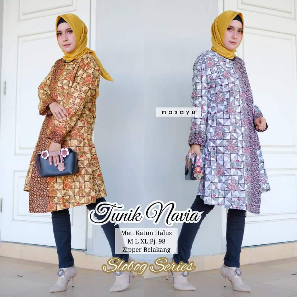 Zola Batik Tunik Batik Wanita Navia