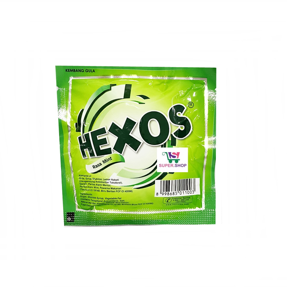 Permen HEXOS Rasa Mint / Sarmento / Lemon (isi 5 pcs)