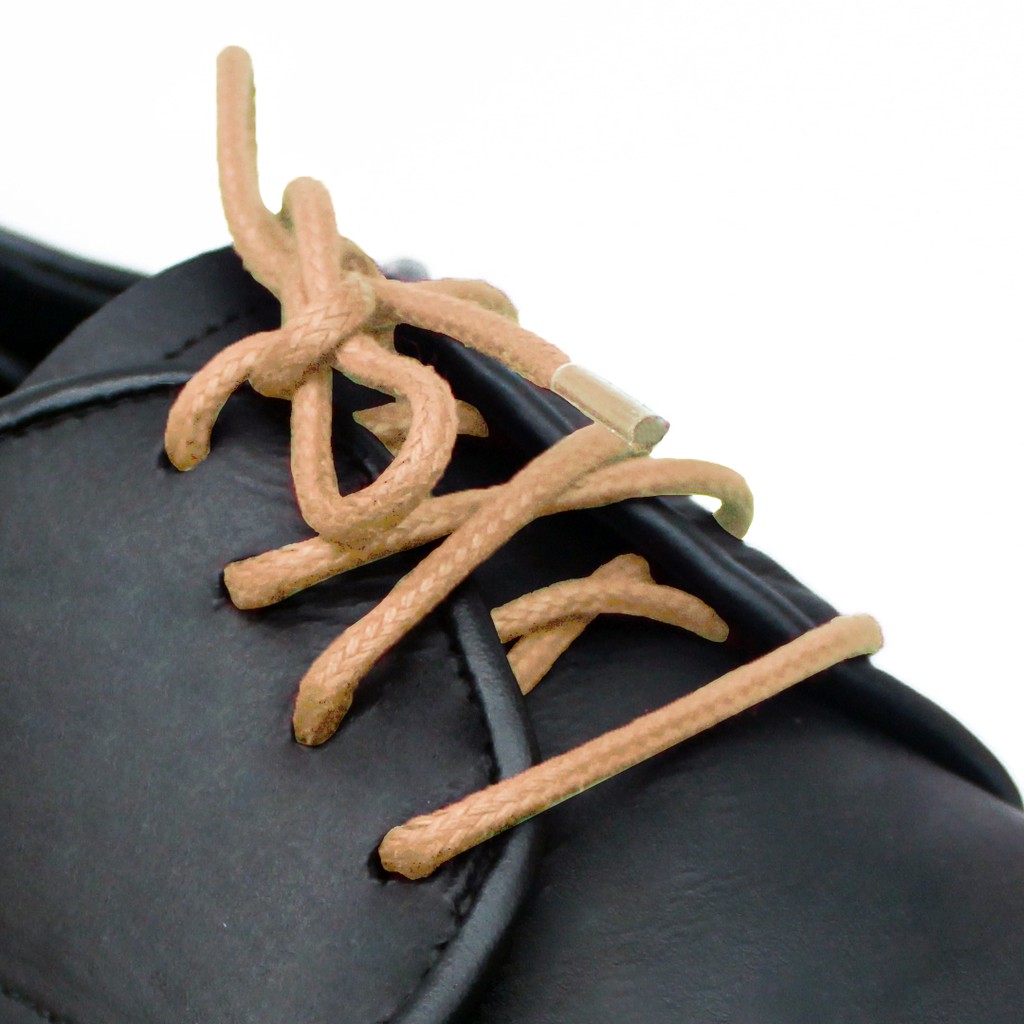 MR Shoelaces RD45 Peanut (Kacang) Tali Sepatu Lilin 2-3mm Bulat Round 50cm 60cm 70cm 80cm 90cm 100cm 120cm 150cm (Waxed Laces) - Premium Shoelace