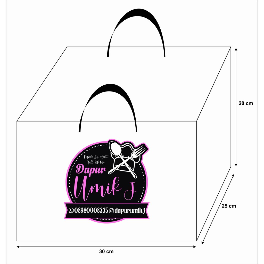 

paper bag 30 x 25 x 20 cm