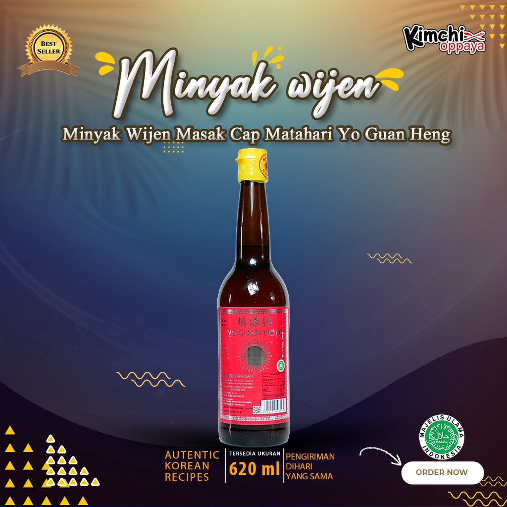

Minyak Wijen Masak Cap Matahari Yo Guan Heng Sesame Oil 620 Ml Halal