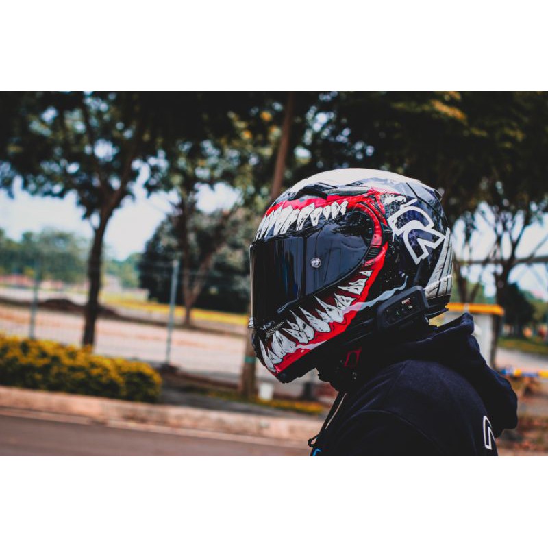 helm hjc venom 2 basic kyt k2r repaint detail