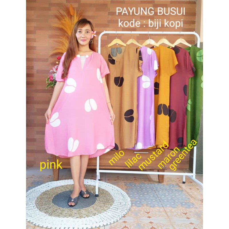 EXTRA LEBAR DASTER PAYUNG BALI BUNGA DAISY BUSUI RESLITING DEPAN